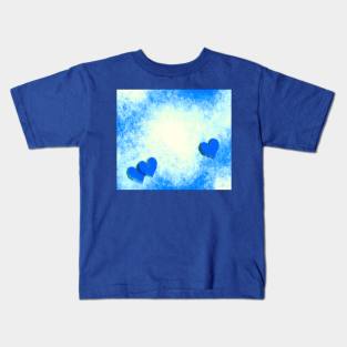 Blue Hearts On Blues Kids T-Shirt